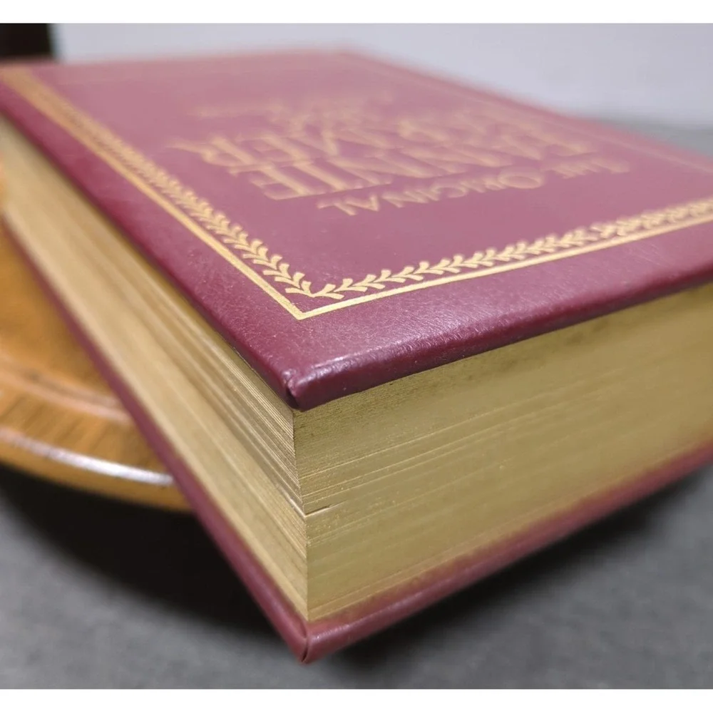 Fannie Farmer Cookbook Leather Bound All Edges Gilt (AEG) 1996 Commemorative Ed.